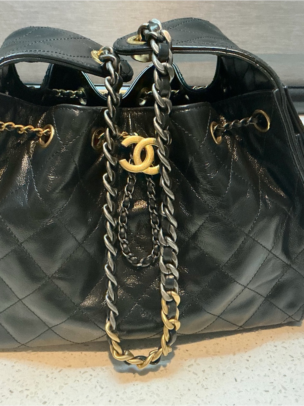 Chanel Mixed Metal Black Calfskin small 25